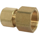 Sioux Chief 1/4 In. Compression X 1/4 In. Female Flare Adapter with Gasket For Ice Maker Connection