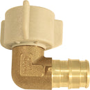 Apollo Retail 1/2 In. Barb x 1/2 In. FNPT 90 Deg. Brass Swivel PEX-A Elbow (1/4 Bend)
