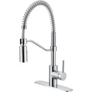 Home Impressions 1-Handle Lever Commercial Pull-Down Kitchen Faucet, Chrome