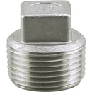 PLUMB-EEZE 1-1/4 In. MIP Square Head Stainless Steel Plug