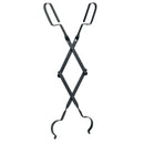 Home Impressions Rigid Steel 28 In. Black Fireplace Tongs