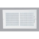 Home Impressions 13.78 In. x 7.76 In. White Steel Wall Register