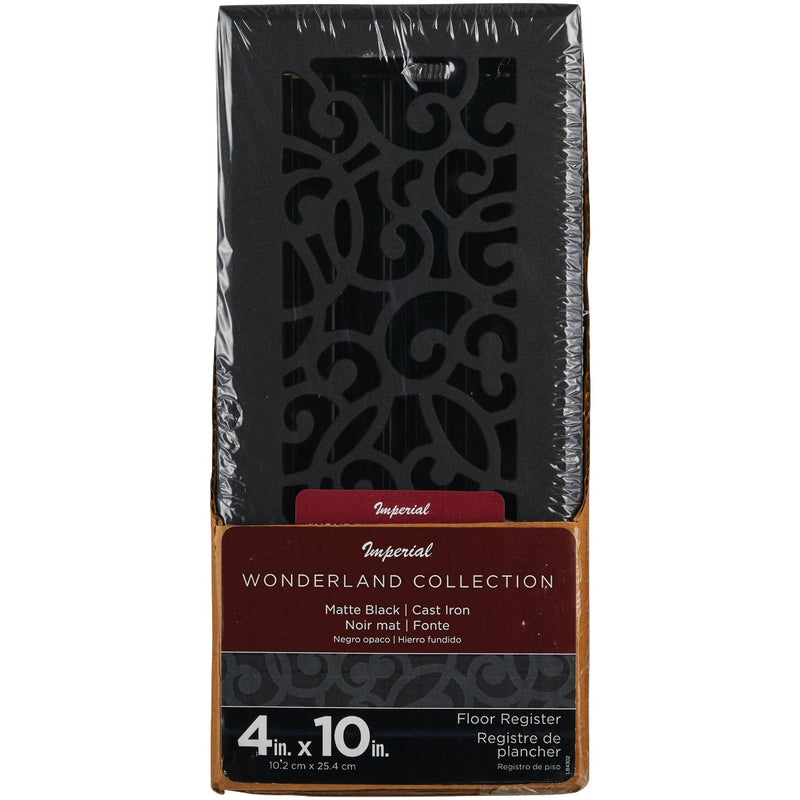 Imperial Wonderland 4 In. x 10 In. Cast Iron Steel Floor Register