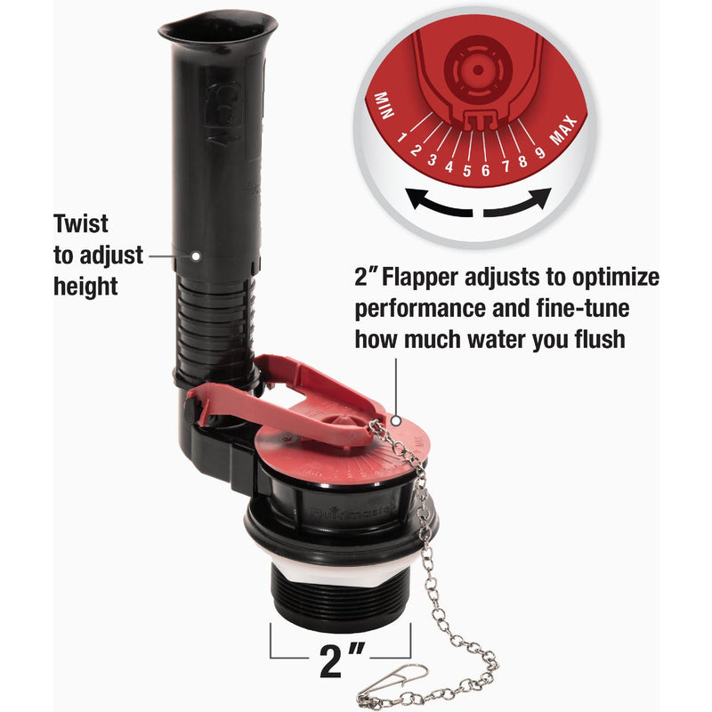 Fluidmaster PerforMAX 2 In. Universal Complete Toilet Repair Kit w/Install Tools