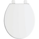 Kohler Brevia Quick-Release Round Closed Front White Plastic Toilet Seat