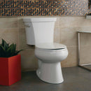 Kohler Brevia Quick-Release Elongated Closed Front White Plastic Toilet Seat