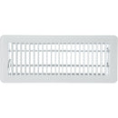Home Impressions 4 In. x 12 In. White Steel Floor Register