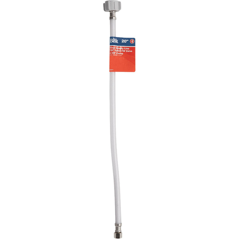Do it Best 3/8 In. C x 7/8 In. BC Nut x 20 In. L Toilet Connector