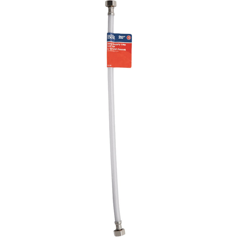 Do it Best 1/2 In. F X 1/2 In. F X 20 In. L Vinyl Faucet Connector