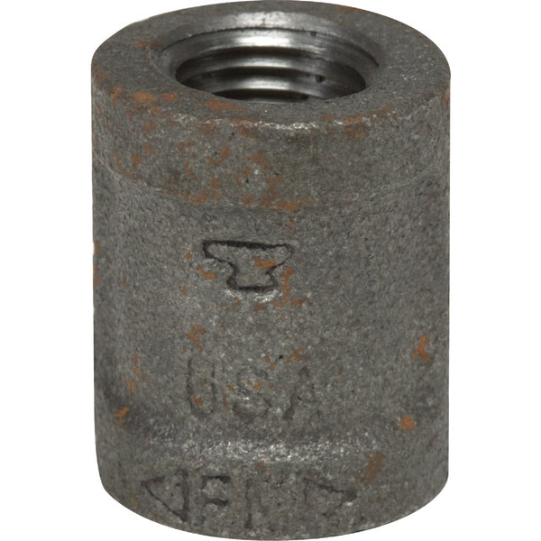 Anvil 1 In. Malleable Black Iron Standard Merchant Coupling