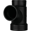 Charlotte Pipe 2 x 1-1/2 x 1-1/2 In. Hub x Hub x Hub Reducing Sanitary ABS Waste & Vent Tee
