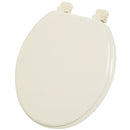 Home Impressions Round Closed Front Bone Wood Toilet Seat