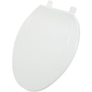 Home Impressions Elongated Closed Front White Plastic Toilet Seat
