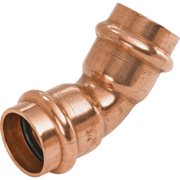 NIBCO 3/4 In. 45 Deg. Press Copper Elbow (1/8 Bend) (10-Pack)