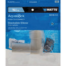 Watts 3/4 In. CTS 90 Deg. Quick Connect Stackable Plastic Elbow (1/4 Bend)