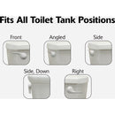 Korky StrongARM Universal White Tank Lever with Wave Style Handle
