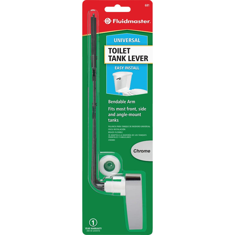 Fluidmaster Sure-Fit Basic Chrome Tank Lever with Plastic Arm