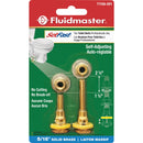 Fluidmaster SetFast 5/16 In. x 1-1/2 to 2-1/4 In. Adjustable Brass Toilet Bolts (2 Pack)