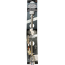 Keeney 5/8 In. x 12 In. Stainless Steel Quick Lock Toilet Supply Tube with Straight Quarter Turn Valve