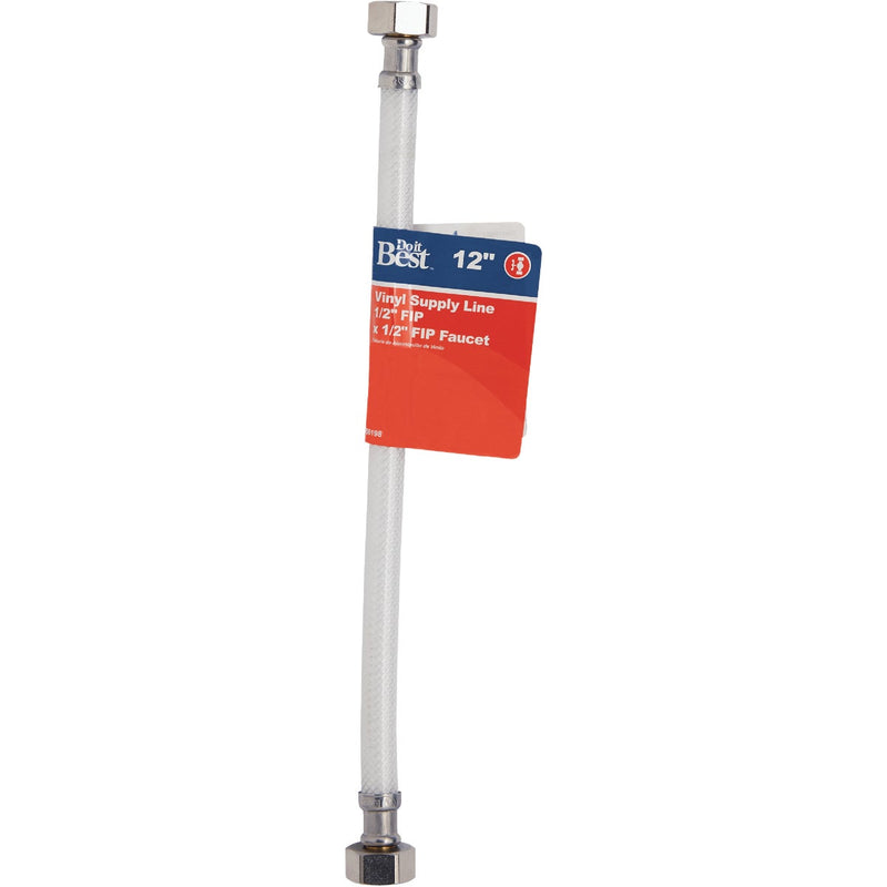 Do it Best 1/2 In. F X 1/2 In. F X 12 In. L Vinyl Faucet Connector