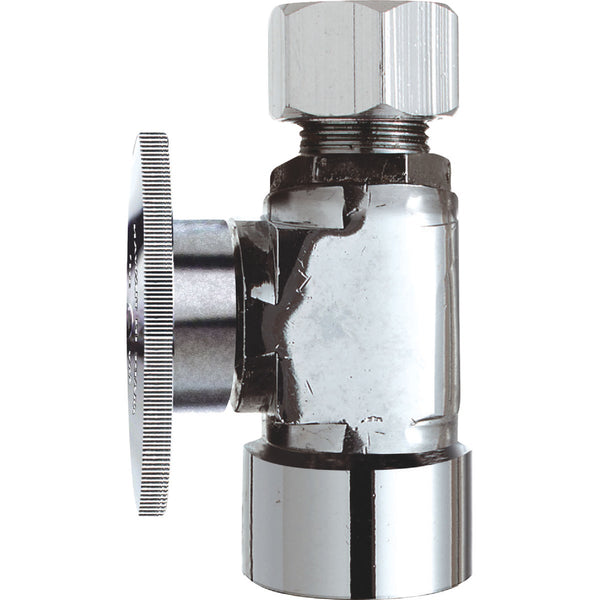 Do it Best 1/2 In. FIP x 3/8 In. OD Quarter Turn Straight Valve