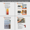 Cadet Com-Pak 1500W 240V Wall Heater with Thermostat, White