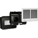 Cadet Com-Pak 3000W 240V Twin Electric Fan-Forced Heater with Thermostat, White