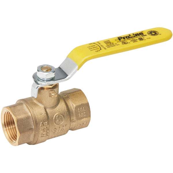 ProLine 1 In. FIP x 1 In. FIP Brass Ball Valve