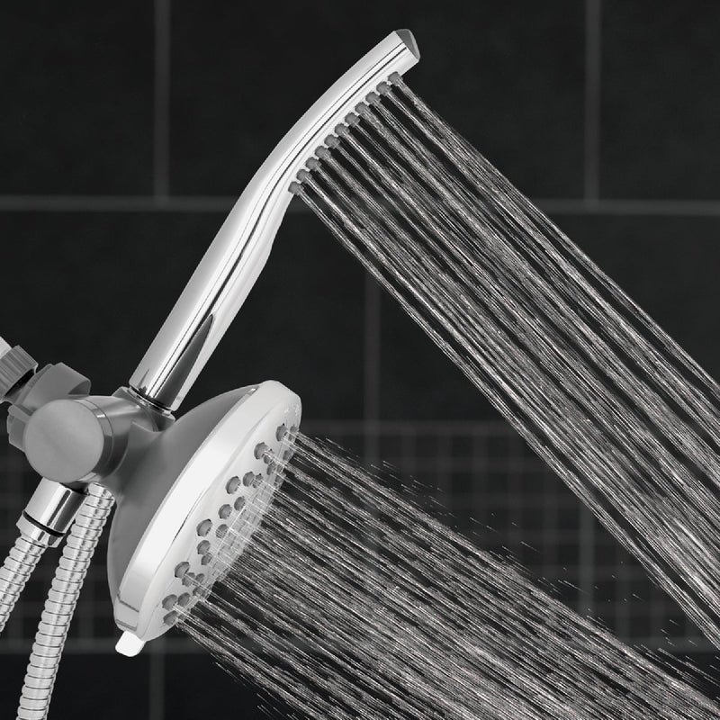 Waterpik PowerWand Spa System with PowerPulse Massage  7-Spray 1.8 GPM Handheld Shower, Chrome