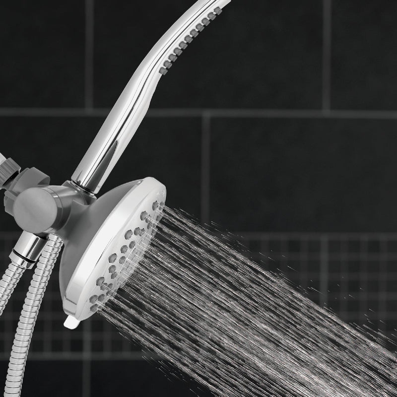 Waterpik PowerWand Spa System with PowerPulse Massage  7-Spray 1.8 GPM Handheld Shower, Chrome