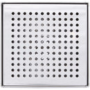 B&K 4 In. Square Shower Drain Zero Pattern Chrome
