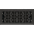 Imperial Templar 4 In. x 10 In. Black Iron Steel Floor Register