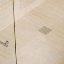 B&K 4 In. Square Shower Drain Zero Pattern Brushed Nickle