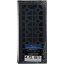 Imperial Templar 4 In. x 12 In. Black Iron Steel Floor Register