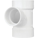 Charlotte Pipe 2 In. x 1-1/2 In. x 1-1/2 In. Reducing Sanitary PVC Tee