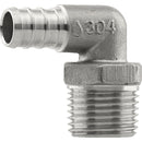Plumbeeze 1/2 In. PEX x 1/2 In. Stainless Steel MPT Elbow