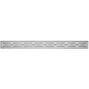 B&K 24 In. Linear Shower Drain Offset Pattern Grate Chrome