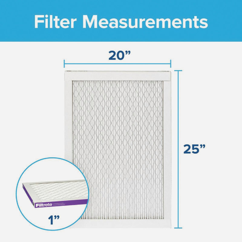 Filtrete Allergen, Bacteria & Virus Air Filter, 1500 MPR, 20 In. x 25 In. x 1 In.