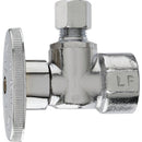 Do it Best 1/2 In. FIP x 1/4 In. OD Chrome-Plated Brass Quarter Turn Angle Valve