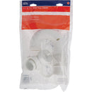 Do it Best 1-1/2 In. or 1-1/4 In. x 1-1/2 In. Flexible White Plastic J-Bend, Extendable to 9-1/2 In.