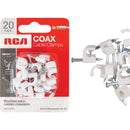 RCA White RG6 or RG59 Nail-In Coaxial Staple (20-Count)