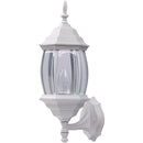 Home Impressions White Incandescent Type A or B Outdoor Wall Light Fixture (2-Pack)