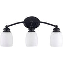 Home Impressions Palms 3-Bulb Oil Rubbed Bronze Vanity Bath Light Bar