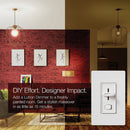 Lutron Skylark Incandescent/Halogen/LED/CFL White Slide Dimmer Switch
