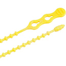 Gardner Bender Beadle Wrap 12 In. x 1/4 In. Yellow Flexible Plastic Cable Tie (15-Pack)