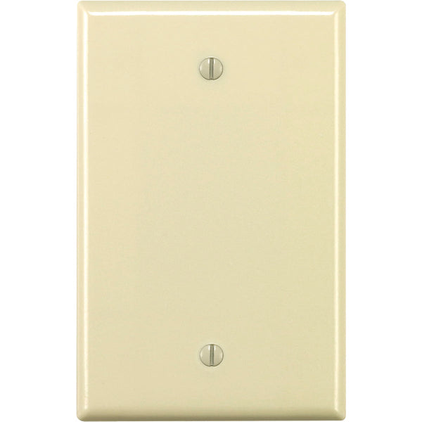 Leviton 1-Gang Midway Thermoset Blank Wall Plate, Light Almond