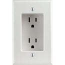 Leviton 15A White Recessed 5-15R Duplex Outlet
