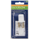 Leviton 10A 125V 2-Wire 2-Pole Non-Grounding Cord Plug, White