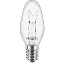Philips 4W Clear Candelabra C7 Incandescent Night Light Bulb (4-Pack)