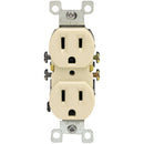 Leviton 15A Ivory Shallow Grounded 5-15R Duplex Outlet
